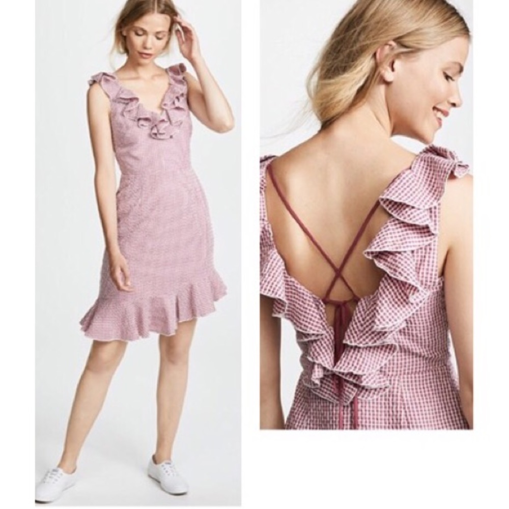 WAYF Dorian Mini Ruffle Dress